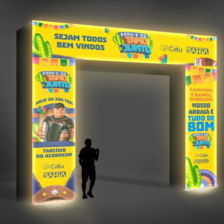 Portico entrada arraiá